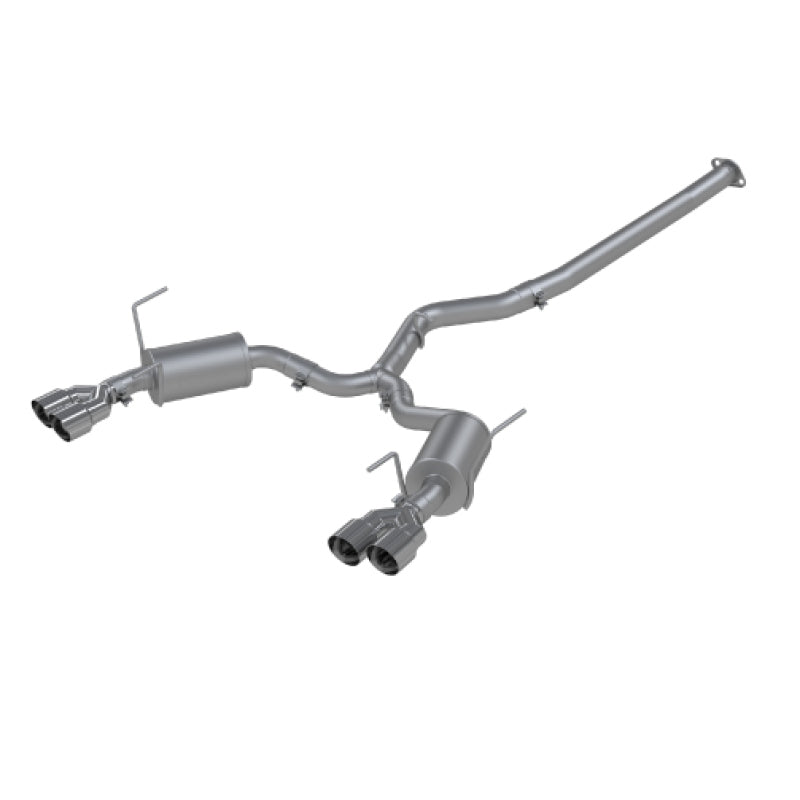 MBRP 2011 - 2021 Subaru WRX/STI High - Performance 3in Dual Split Rear Exit Exhaust with 3.5in Tips - T304 (Street Version)