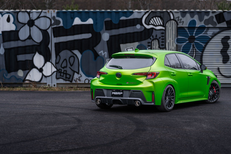 MBRP 2023-2025 Toyota GR Corolla 1.6L T304 SS 3in Cat-Back Dual Split Rear Exhaust with Carbon Fiber Tips