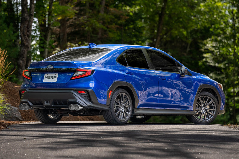 MBRP 2022+ Subaru WRX Street-Ready 3in Cat-Back Dual Split Rear Quad Tips Exhaust