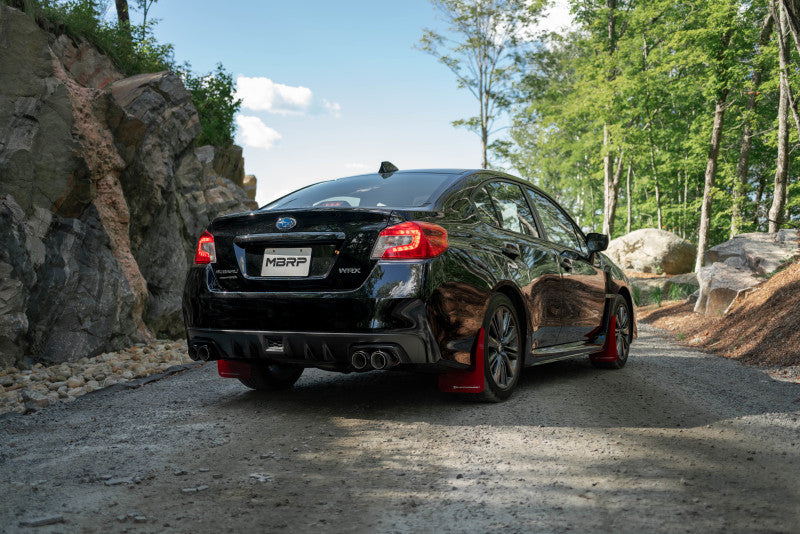 MBRP High-Performance 3in Dual Split Rear Exit Exhaust with 3.5in CF Tips for 2015 - 2019 Subaru WRX 2.0L/STI 2.5L (Race Version)