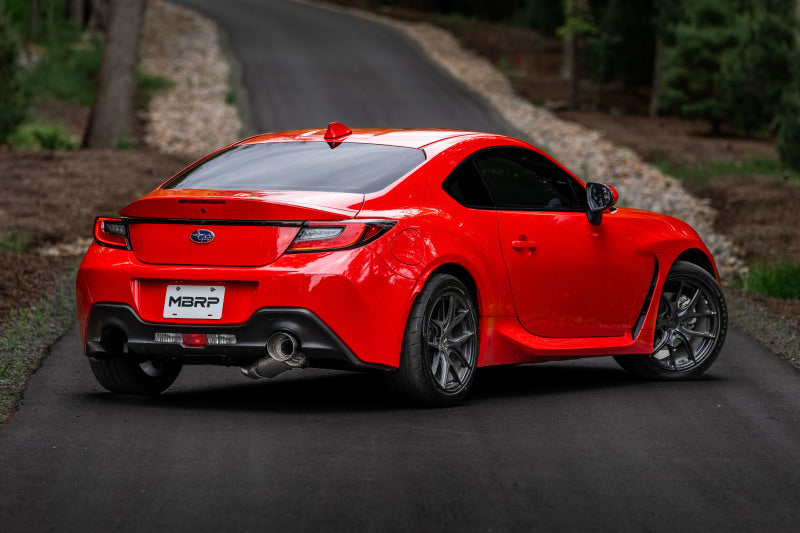 MBRP Armor Lite 3in Aluminized Steel Cat-Back Single Rear Exit Exhaust for 2012-2022 BRZ, 2017-2022 GR86, 2013-2016 FR-S