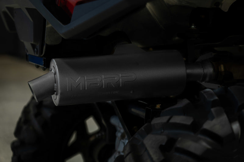 MBRP Slip-On Exhaust with Sport Muffler for Multiple Polaris ATV Models (2001 - 2024)