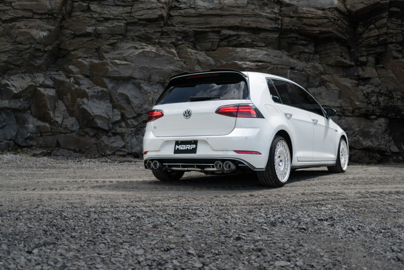MBRP 2015 - 2019 VW Golf R MK7/MK7.5 3in T304 Cat Back Exhaust with Stunning Carbon Fiber Tips