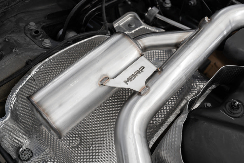 MBRP 2022-2024 Volkswagen Golf GTI MK8 T304 SS 3in Cat-Back Exhaust: 2.5in Dual Split Rear with SS Tips