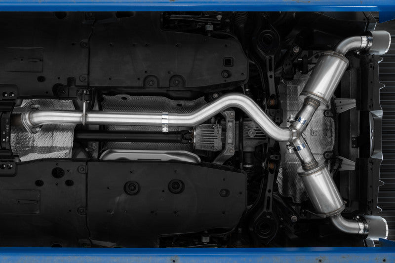 MBRP 2023-2025 Toyota GR Corolla 1.6L T304 Stainless Steel 3in Cat-Back Dual Split Rear Exhaust with Burnt End Tips