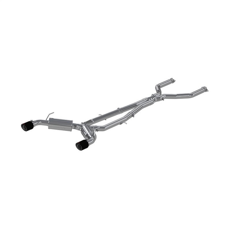 MBRP 16 - 19 Infiniti Q50 3.0L FWD/AWD 3in Cat Back Exhaust with Stunning 4.5in OD Carbon Fiber Tips - T304