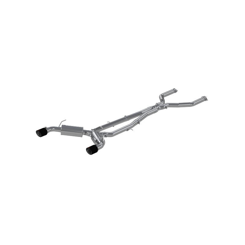 MBRP 16 - 19 Infiniti Q50 3.0L FWD/AWD 3in Cat Back Exhaust with Stunning 4.5in OD Carbon Fiber Tips - T304