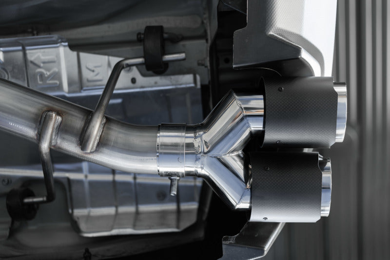 MBRP High-Performance 3in Dual Split Rear Exit Exhaust with 3.5in CF Tips for 2015 - 2019 Subaru WRX 2.0L/STI 2.5L (Race Version)