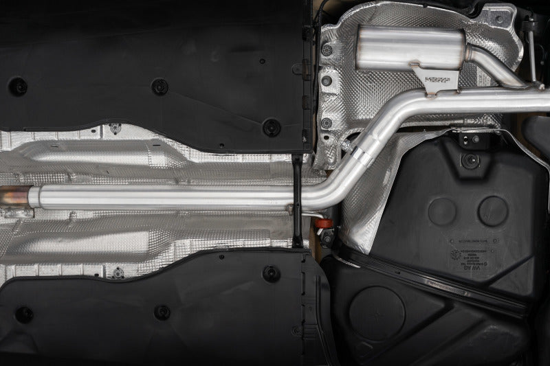 MBRP 2022 - 2024 VW Golf GTI MK8: T304 SS 3in Cat - Back Exhaust with 2.5in Dual Split Rear & Carbon Fiber Tips