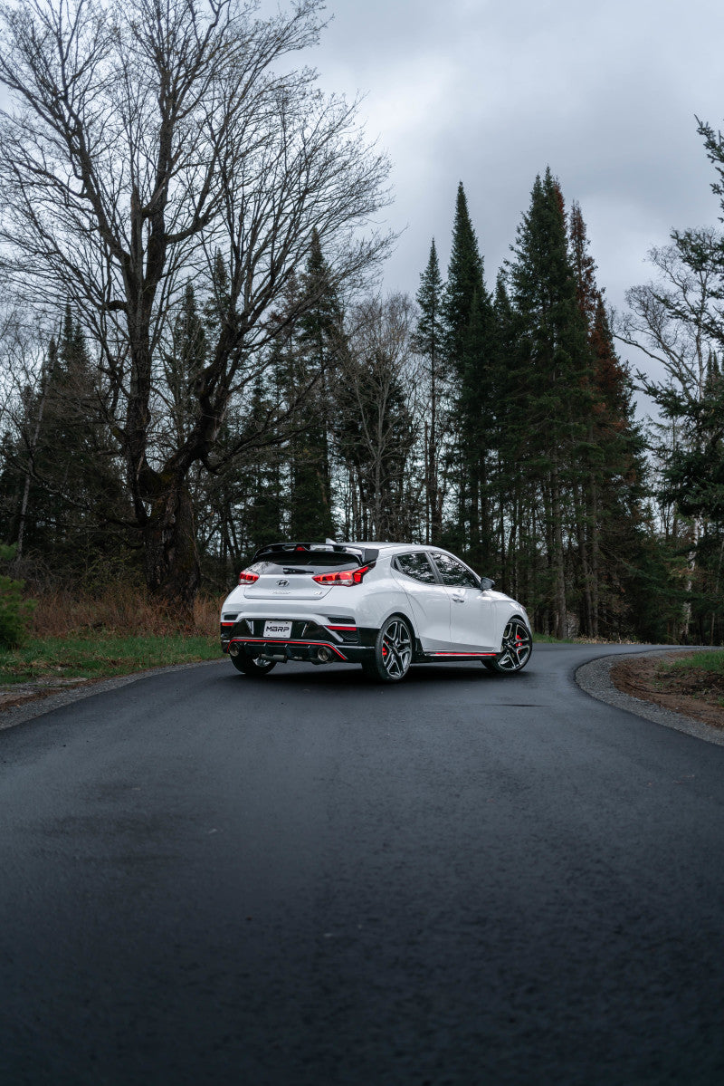MBRP 2019+ Hyundai Veloster N 2.0L Turbo 3in Cat Back Exhaust - T304 Stainless with Carbon Fiber Tip