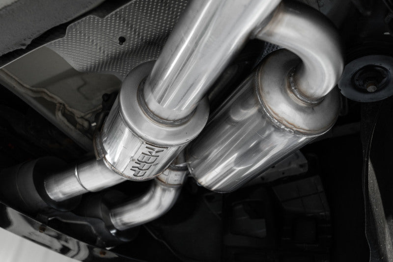 MBRP 2022 - 2023 Kia Stinger 3.3L T304 SS Cat - Back Exhaust: Dual Split Rear Quad Outlet with Factory Bezels