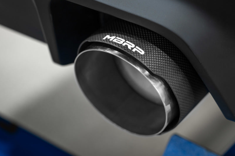 MBRP 2023-2025 Toyota GR Corolla 1.6L T304 SS 3in Cat-Back Dual Split Rear Exhaust with Carbon Fiber Tips
