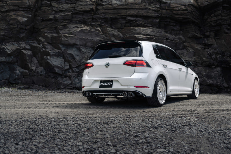MBRP 2015 - 2019 VW Golf R MK7/MK7.5 3in T304 Cat Back Exhaust with Stunning Carbon Fiber Tips
