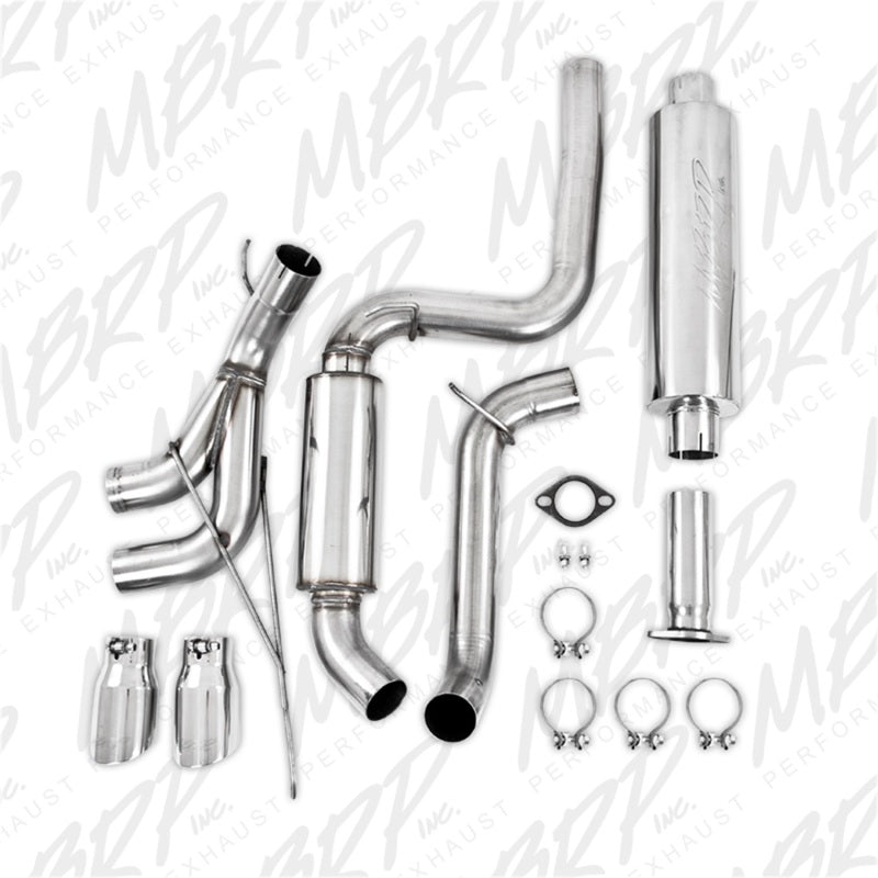 MBRP Armor Plus: 2013 - 2018 Ford Focus ST 2.0L EcoBoost 3in Dual Center Outlet T409 Cat Back Exhaust