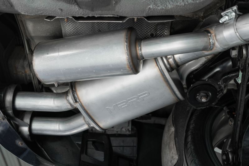 MBRP Premium 2.5in Cat Back Exhaust for 2018+ Kia Stinger 3.3L RWD/AWD - Dual Rear Exit, No Tips