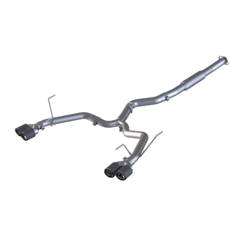 MBRP High-Performance 3in Dual Split Rear Exit Exhaust with 3.5in CF Tips for 2015 - 2019 Subaru WRX 2.0L/STI 2.5L (Race Version)