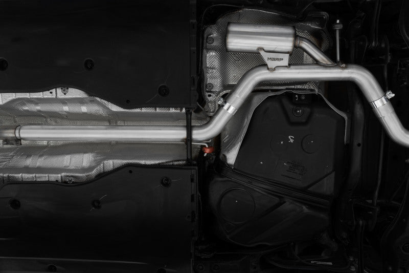 MBRP 2022 - 2024 VW Jetta GLI High - Performance 3in Cat Back T304 SS 2.5in Dual Split Rear Exhaust with Carbon Fiber Tips