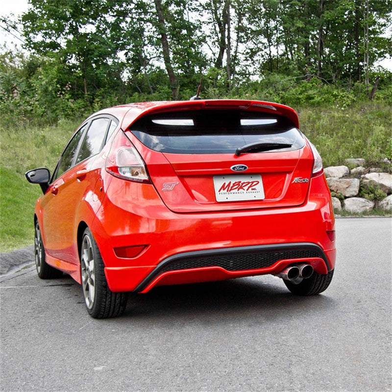 MBRP 2014 - 2019 Ford Fiesta ST 1.6L EcoBoost 3in Dual Outlet Aluminum Cat - Back Exhaust: Unleash Your Car's Potential!