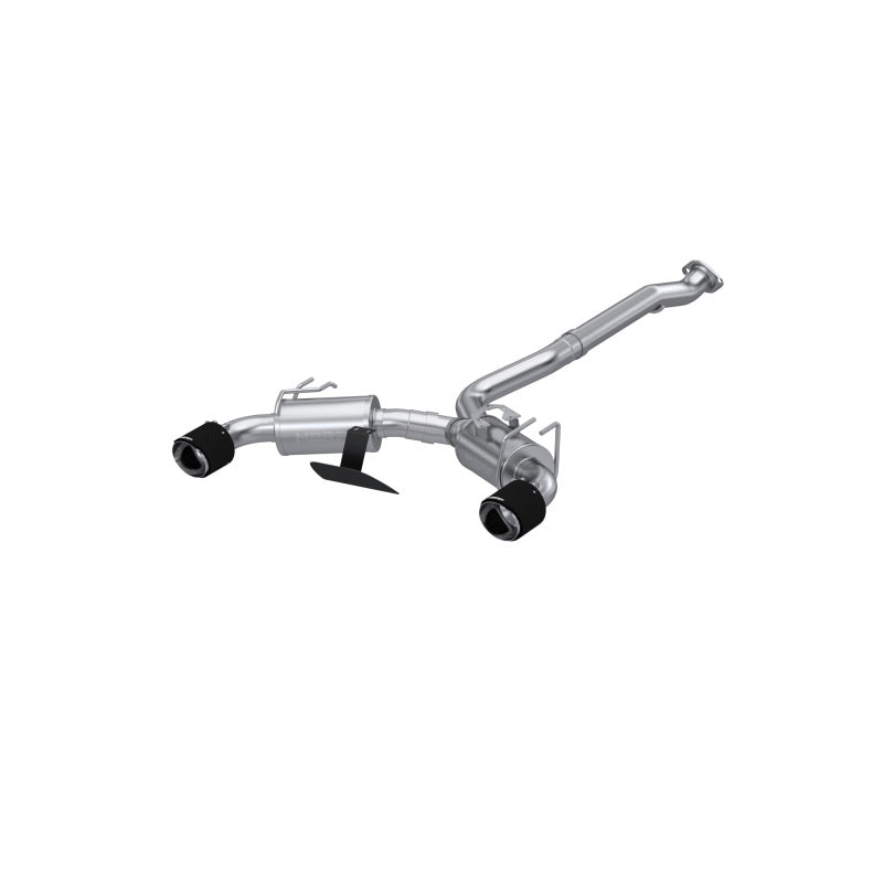 MBRP 2023-2025 Toyota GR Corolla 1.6L T304 SS 3in Cat-Back Dual Split Rear Exhaust with Carbon Fiber Tips