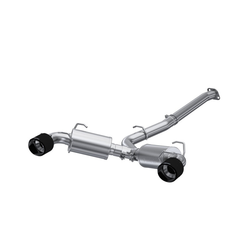 MBRP Premium 3in Dual Split Rear Cat Back Exhaust with CF Tips for 2013 - 2024 Subaru BRZ & Similar Models - T304