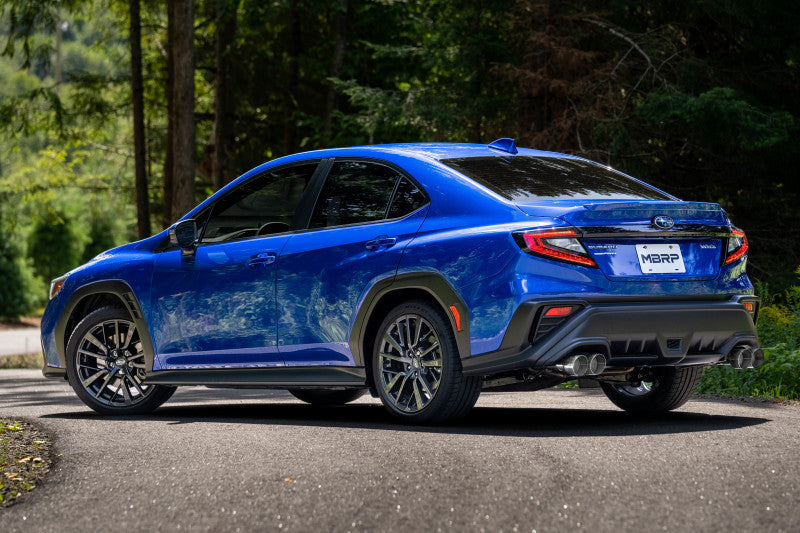 MBRP 2022+ Subaru WRX 3in Cat-Back Exhaust: Dual Split Rear Quad Tips, Race-Ready!