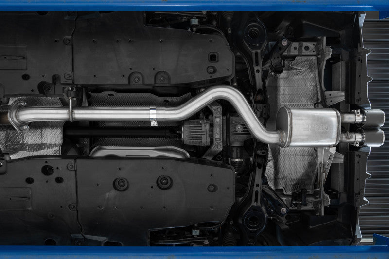 MBRP 2023-2025 Toyota GR Corolla 1.6L T304 SS 3in Cat-Back Dual Center Rear Exhaust with Carbon Fiber Tips