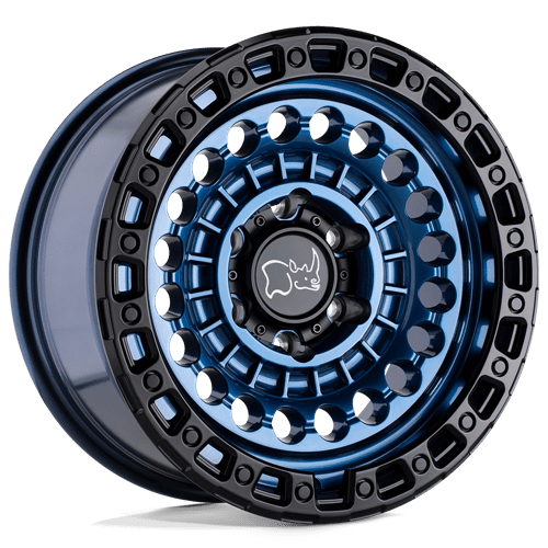 Black Rhino SENTINEL Wheels - Stunning Cobalt Blue with Black Ring, 17X8.5