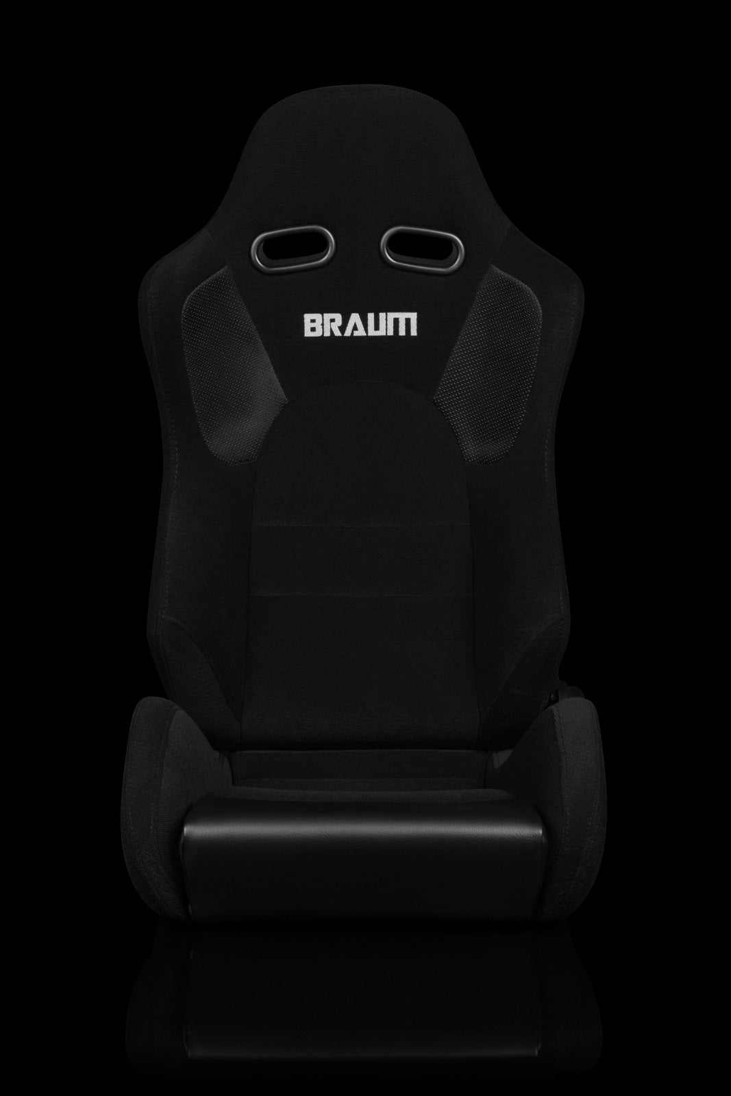 Braum Advan Series Sport Seats - Pair of Black Jacquard with Black Alcantara Insert