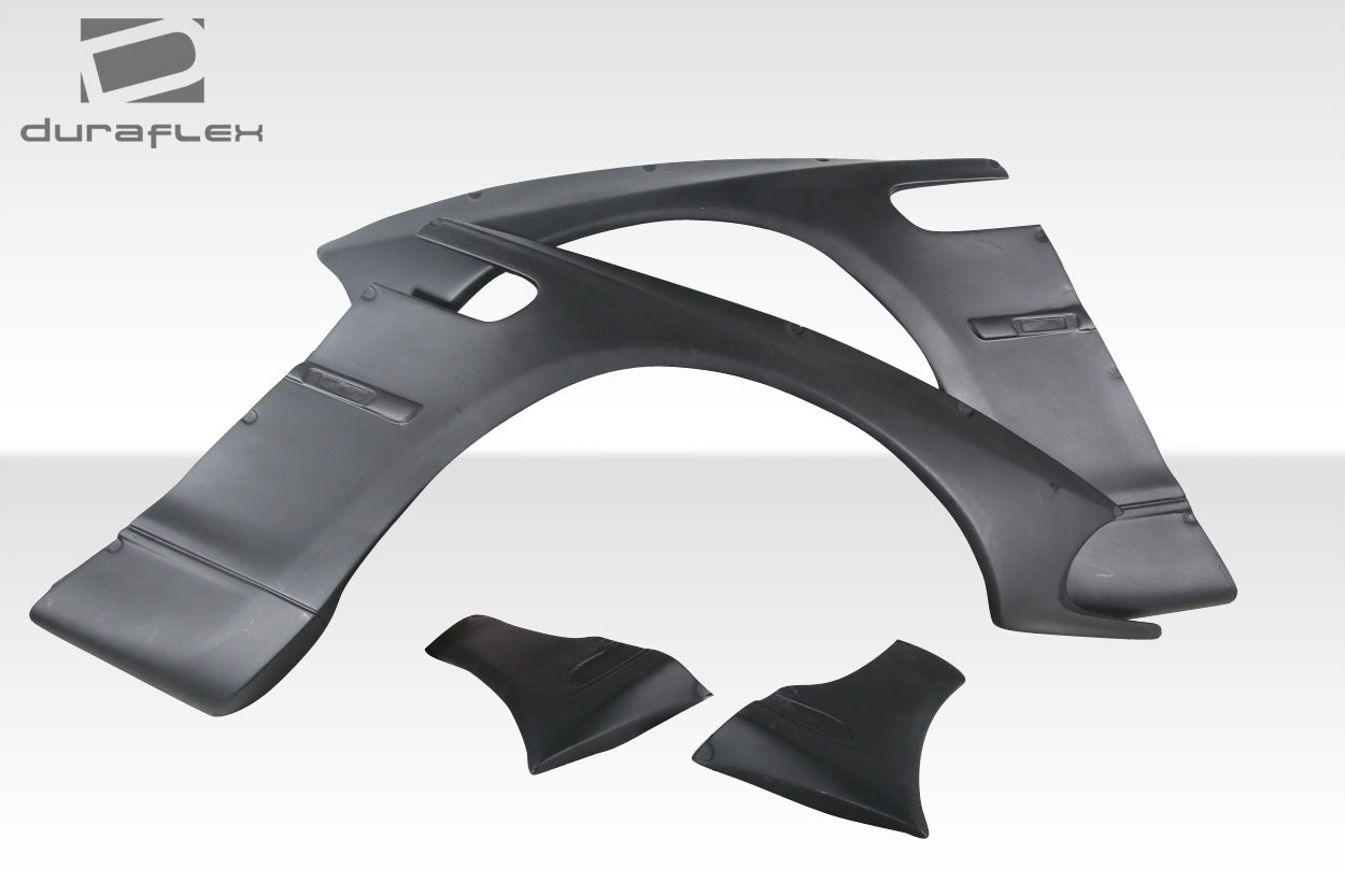 Enhance Your 2001 - 2006 BMW M3 E46 with Duraflex Circuit Front Fender Flares - 4 Piece Set!