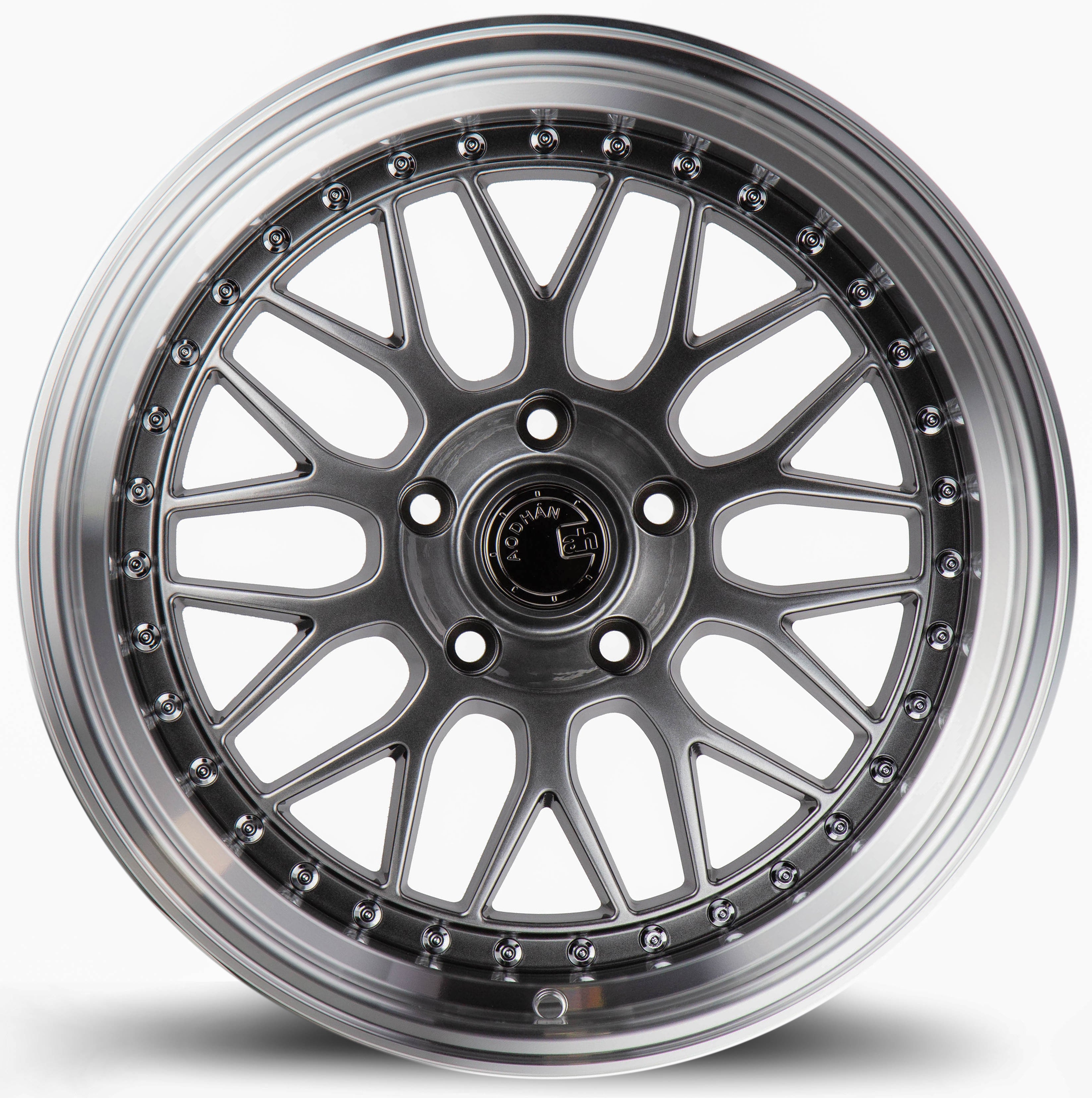 Aodhan AH02 19x8.5 5x114.3 +35 73.1 Hyper Black w/ Machined Lip - Upgrade Your Ride Now!