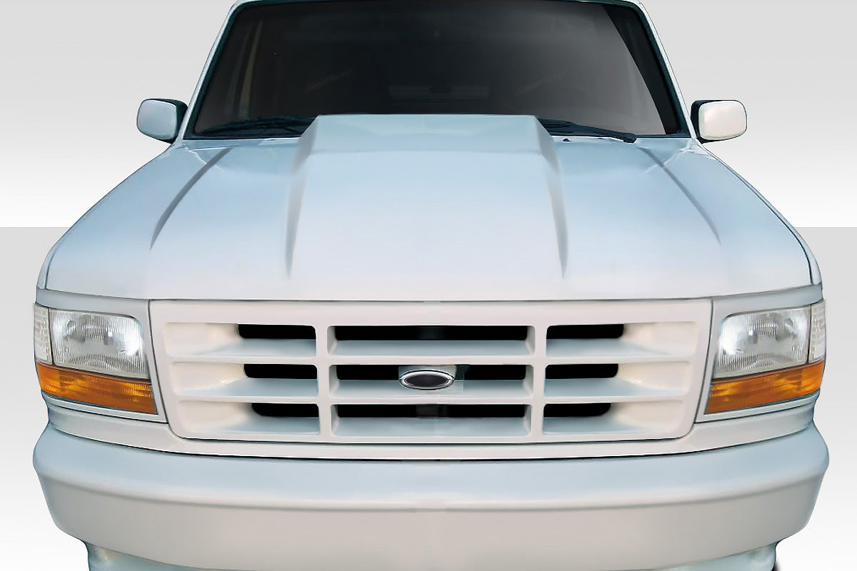1992 - 1996 Ford F - 150 / Bronco Duraflex Cowl Hood - 1 Piece: Upgrade Your Ride Now!
