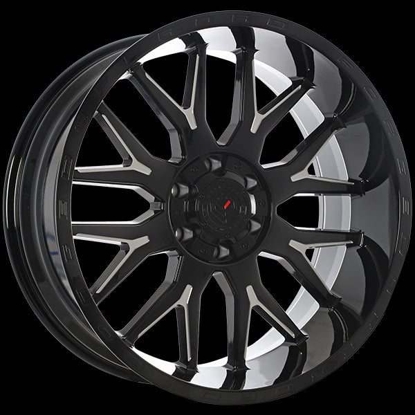 DAI Alloys XR101 Forged Wheels - Stunning Gloss Black Milled Edge!