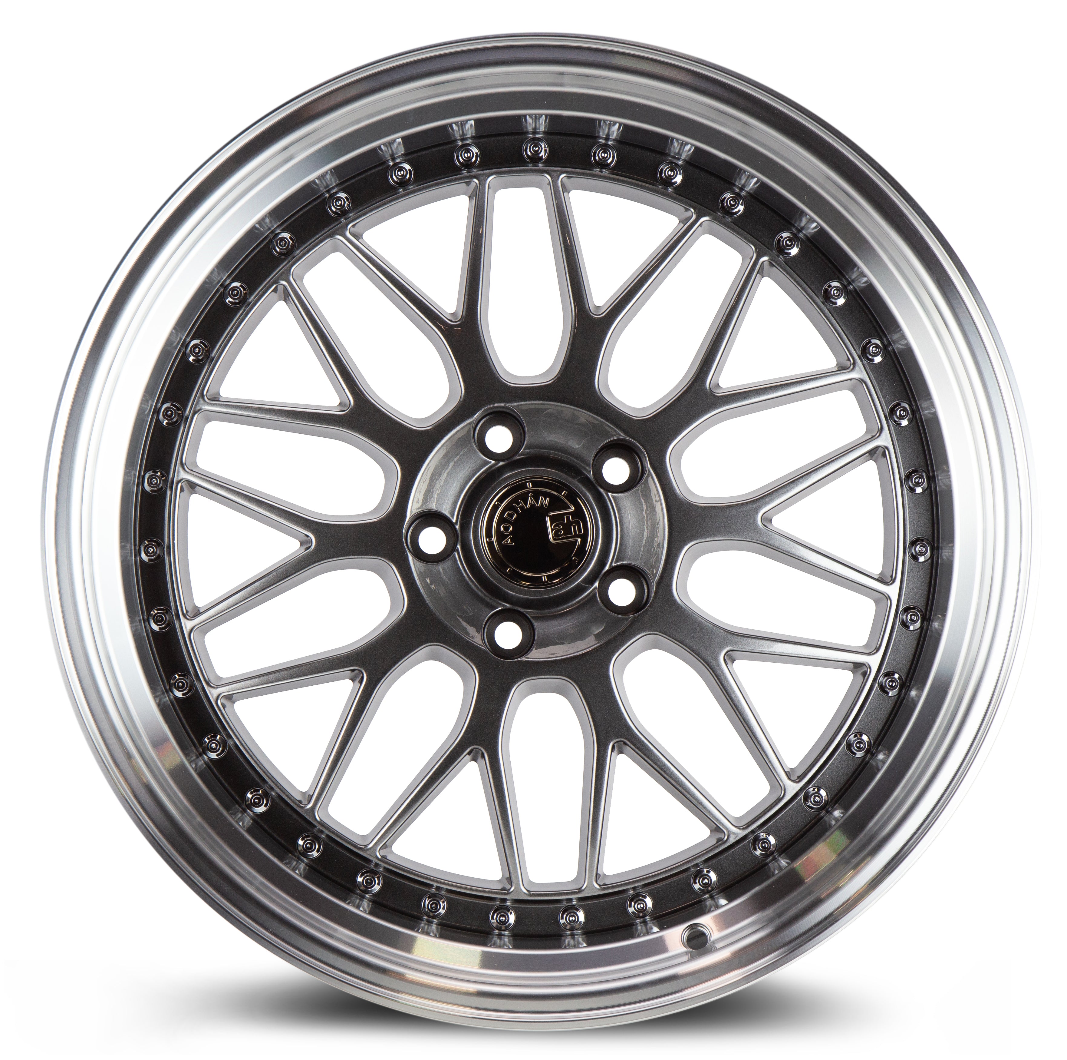 Aodhan AH02 19x9.5 5x114.3 +30 73.1 Hyper Black w/ Machined Lip - Upgrade Your Wheels Now!