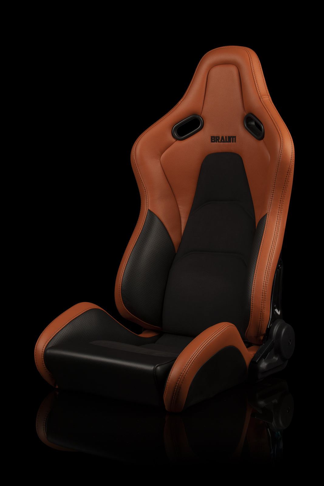 Braum Falcon - S Composite FRP Reclining Seats - British Tan with Black Stitching (Pair) - Luxury for Your Ride!