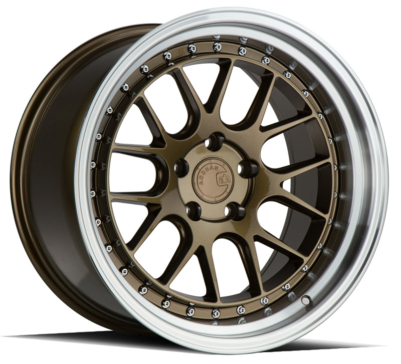 Stunning Aodhan DS06 Wheels - 18x10.5, Bronze with Machined Lip, Grab Yours Now!