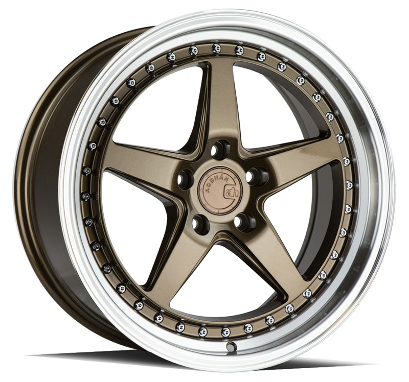 Stunning Aodhan DS05 Wheels - 18x8.5, Bronze with Machined Lip, Ideal for Your Ride!