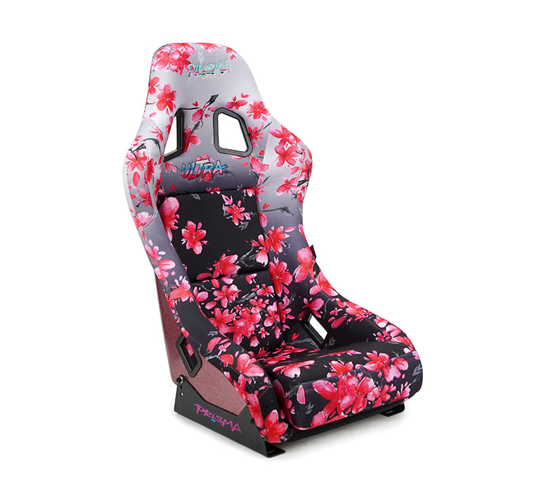 NRG FRP Bucket Seat PRISMA - SAKURA Edition: Vegan Luxury in Pink Pearl (Medium)