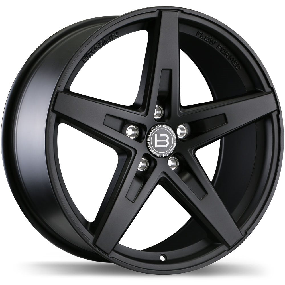 Braelin BR08 19x8.5 Wheel - Stunning Matte Black, 5x130 Bolt Pattern