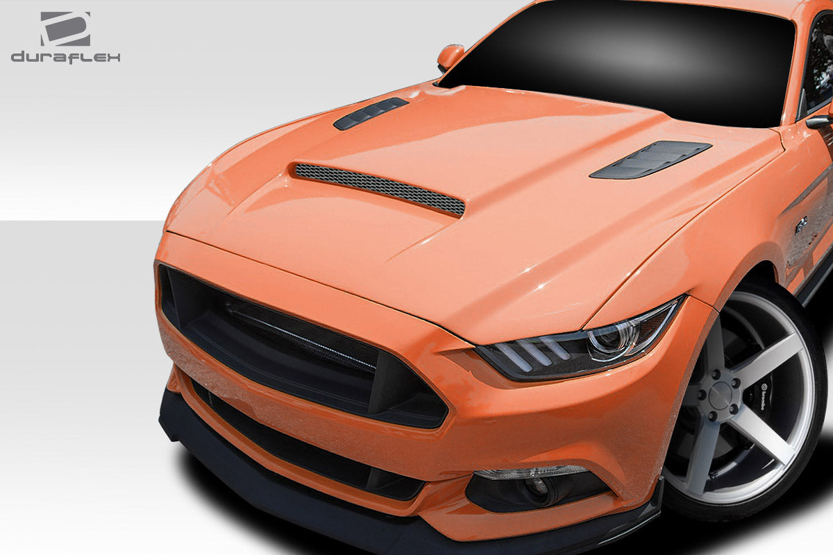 Unleash Your 2015 - 2017 Ford Mustang's Potential with Duraflex CVX V2 One - Piece Hood