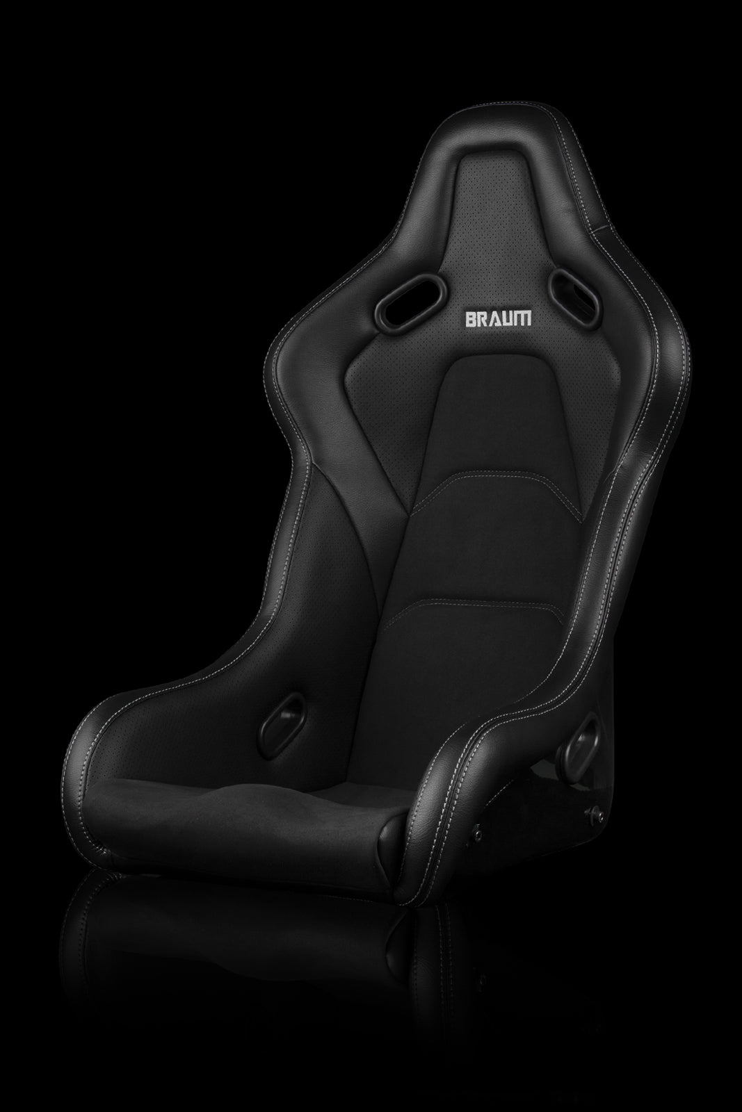Braum Falcon-S Composite FRP Bucket Seat with White Stitching - Get Yours Now!