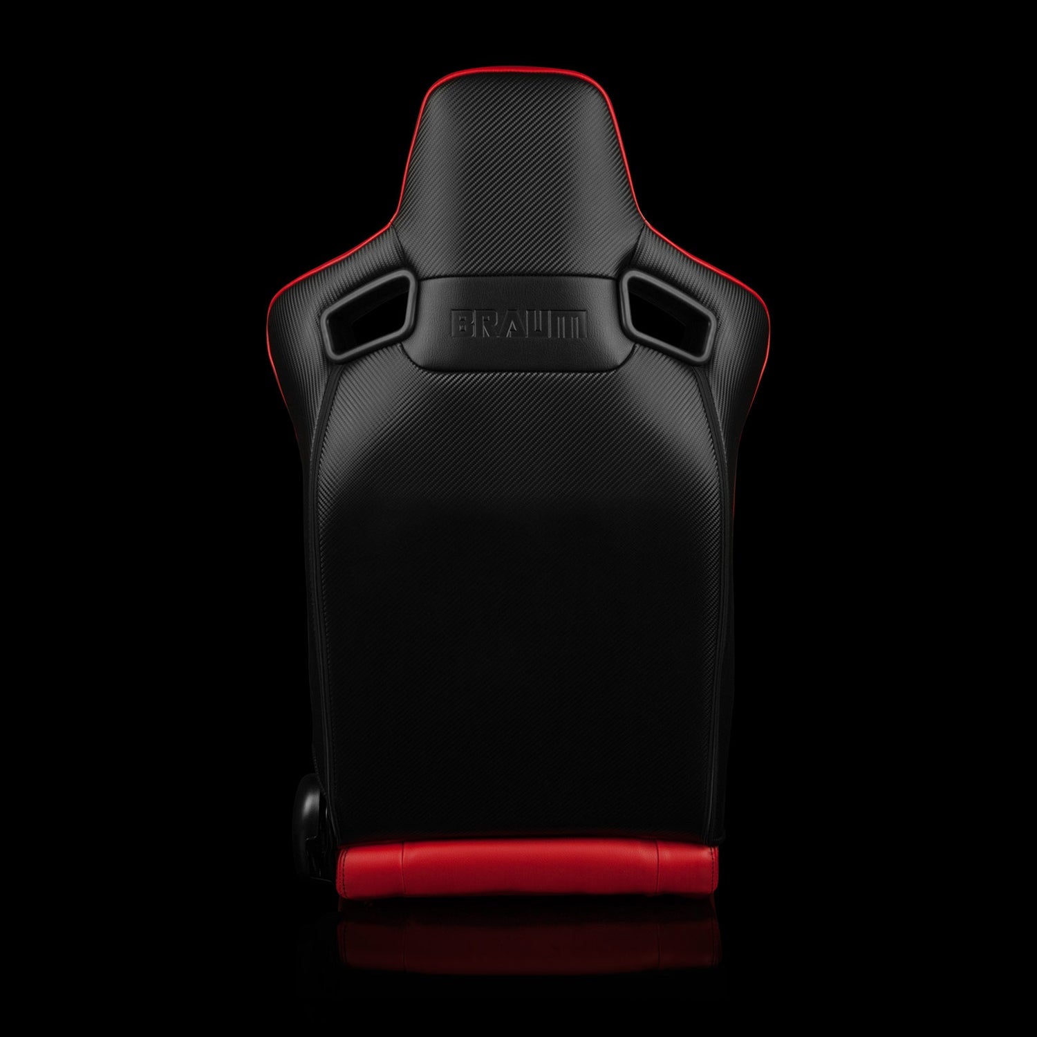 Braum Elite Series Sport Seats - Red Suede with White Stitching (Pair) - Elevate Your Ride!