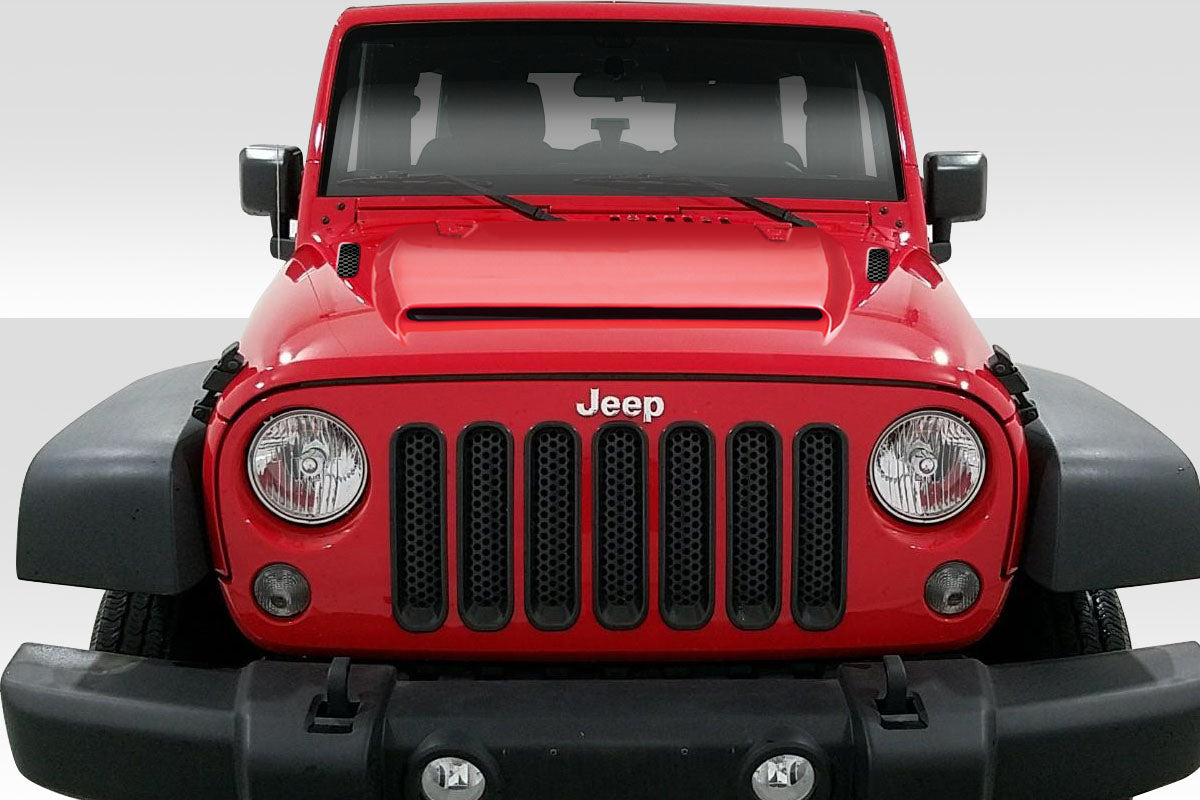 Unleash the Rage: 2007 - 2018 Jeep Wrangler Duraflex One - Piece Rage Hood