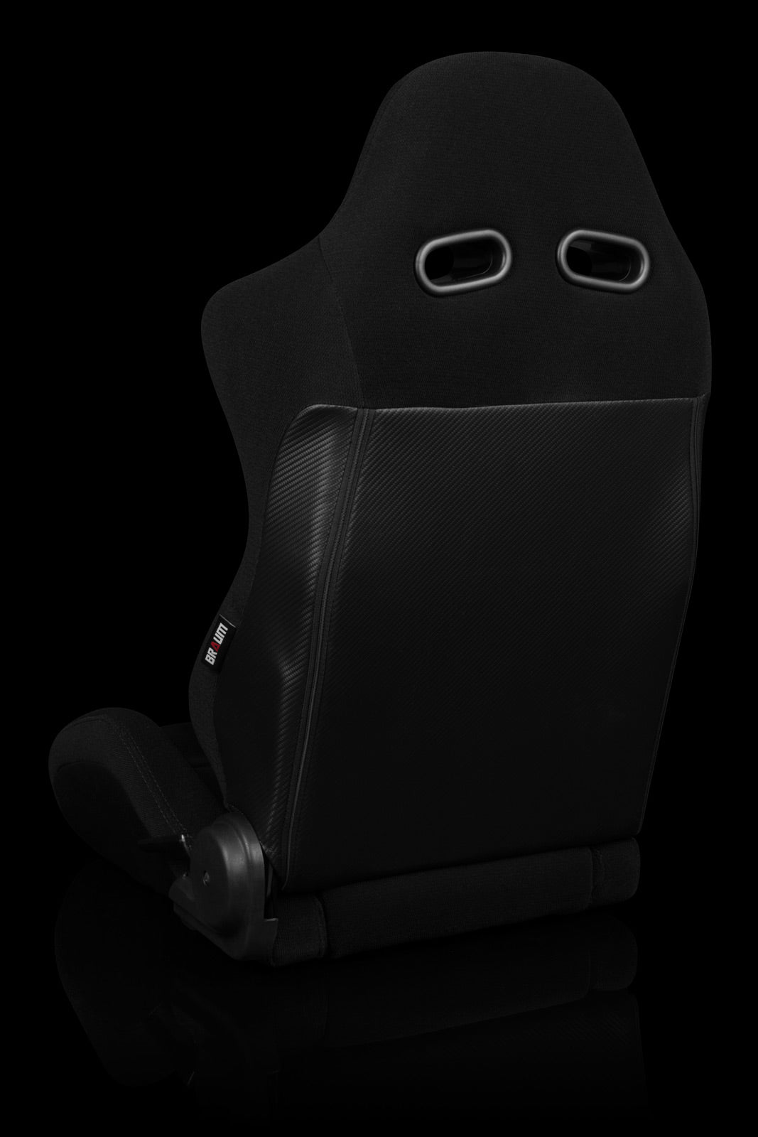 Braum Advan Series Sport Seats - Pair of Black Jacquard with Black Alcantara Insert