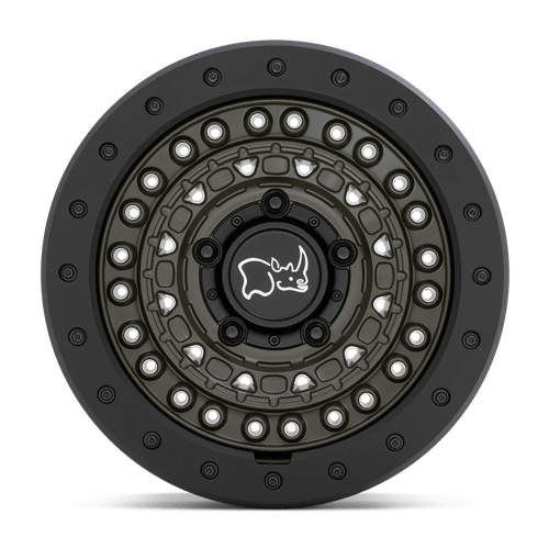 Black Rhino BARRICADE Wheels - 17X8.5 Olive Drab Green with Black Rock Guard - Upgrade Your Ride Now!