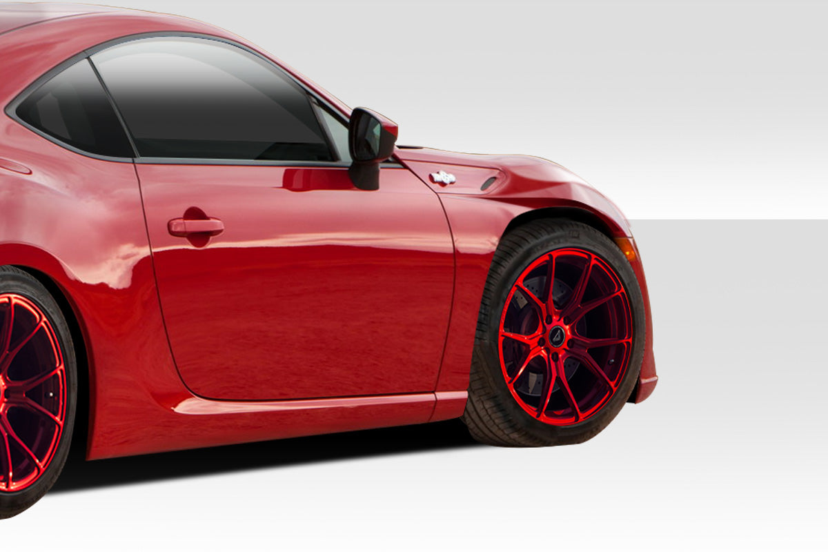 Upgrade Your Ride! 2013 - 2020 Scion FR - S, Toyota 86 & Subaru BRZ Duraflex Velocity + 20mm Front Fenders (2 - Piece Set)