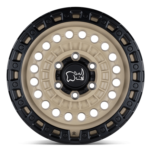 Black Rhino SENTINEL 17X8.5 Wheels - Desert Sand with Black Ring, Perfect for Your Ride!