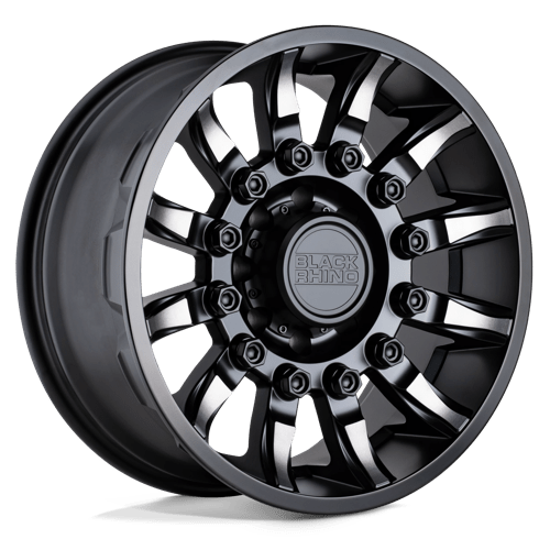 Black Rhino MISSION Wheels - Stunning 20X11.5 Matte Black with Machined Tinted Spokes