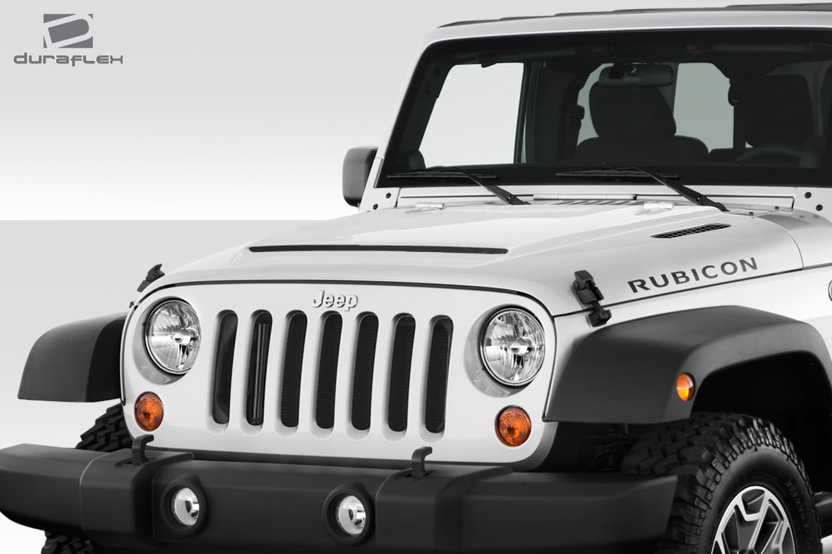 Unleash the Rage: 2007 - 2018 Jeep Wrangler Duraflex One - Piece Rage Hood