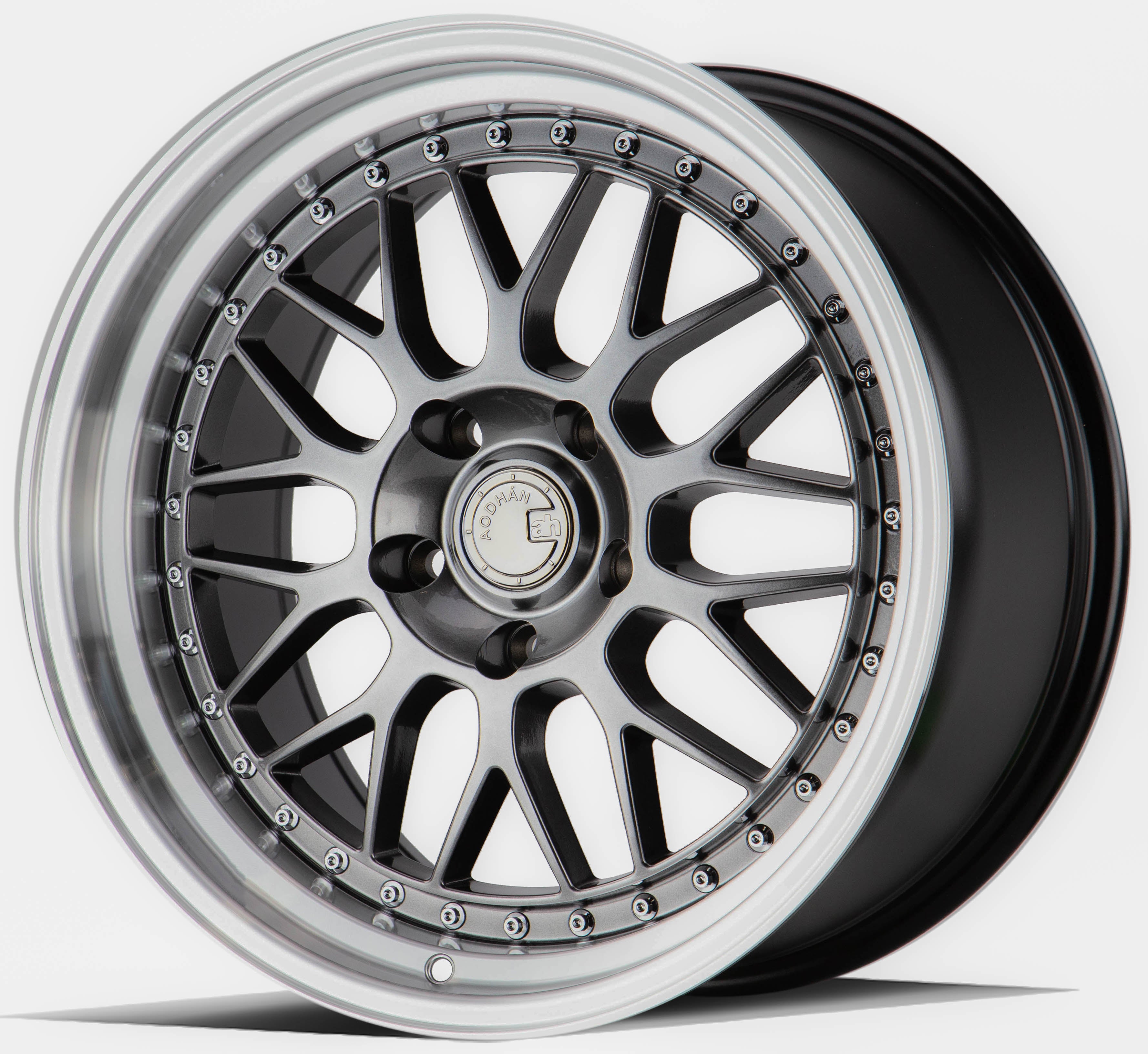 Aodhan AH02 19x8.5 5x114.3 +35 73.1 Hyper Black w/ Machined Lip - Upgrade Your Ride Now!