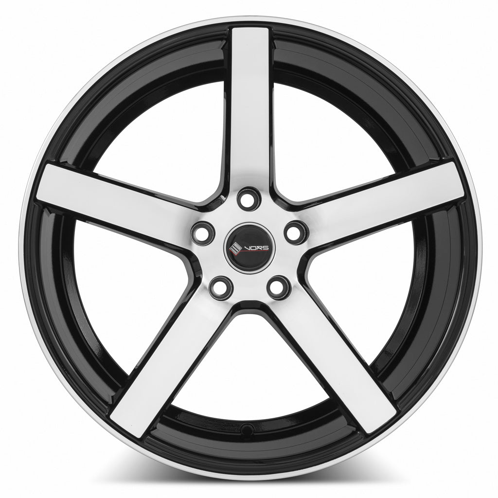 Vors TR5 20x9.5 5x115 Custom Drill ET35 73.1 - Stunning Black Machined Face Wheels